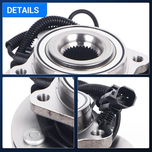 Autoround 515136 Front Wheel Bearing and Hub Assembly Fit for Chrysler Town Country 2008-2013, Dodge Grand Caravan 2008-2013, VW Routan 2009-2012, Set of 2 in Saudi Arabia