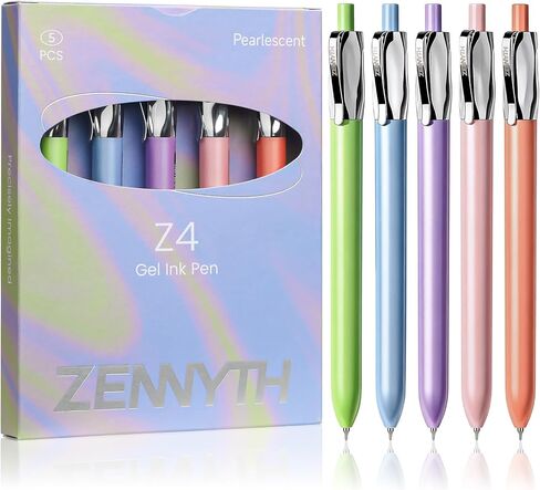 Ddaowanx Gel Pens,5Pcs Fine Point Smooth Writing Pens,0.5mm Quick Dry Black Ink for Journaling,Writing,Note Taking,Office&School Supplies,Aesthetic Desk Accessories Gifts for Women in Kuwait