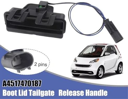 Tailgate Opener Button for Smart for Two Pure Passion 1.0L L3 Car Boot Lid Tailgate Release Handle Trunk Tailgate Handle Switch A4517470187 in Saudi Arabia