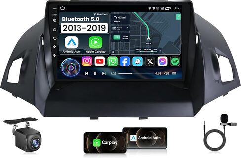 5GWiFi Android13 Car Radio for Ford Escape 2013 2014 2015 2016 2017 2018 2019,Android TouchScreen Radio Replacement with Carplay Andriod Auto Support GPS SWC BT FM Backup Camera 2G+64G in Saudi Arabia