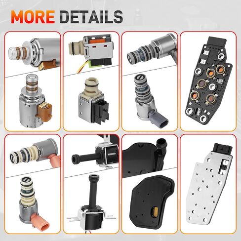 4L60E 4L65E Automatic Transmission Master Solenoid Kit EPC TCC 3-2 PWM w/Harness Filter Gasket Compatible with GM 2003-2005 M30 M32 Replace#24209121 24215111 24230298 8683187 8677314 24208576 in Kuwait