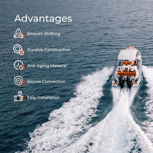 865436A02 Lower Shift Cable Kit Compatible with Mercruiser MC-I MR Alpha One Gen I Gen II Sterndrive Outdrives Replace 865436A02 19543A10 19543A8 in Kuwait