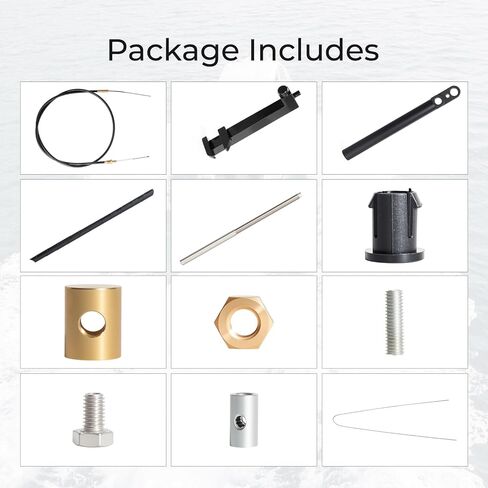 865436A02 Lower Shift Cable Kit Compatible with Mercruiser MC-I MR Alpha One Gen I Gen II Sterndrive Outdrives Replace 865436A02 19543A10 19543A8 in Kuwait