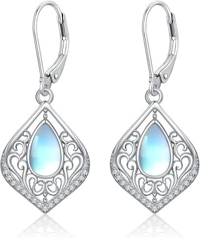 YYB St Patricks Day Earrings Sterling Silver Gemstone Earrings for Women Birthday Gifts in Saudi Arabia