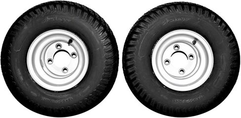 18x9.50-8 Tire and Wheel Assemblies Compatible with Hustler, Husqvarna, and Golf Carts (Set of 2) in Kuwait