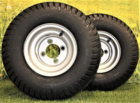 18x9.50-8 Tire and Wheel Assemblies Compatible with Hustler, Husqvarna, and Golf Carts (Set of 2) in Kuwait