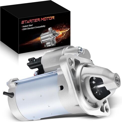 Starter Motor Compatible for:-Chevy Malibu HHR Cavalier Classic Cobalt, for:-Pontiac Sunfire G5 G6, for:-Saturn Vue Sky L100 Ion, 2001-2007 2.0L 2.2L 2.4L L4, 12V 1.1KW 9 Teeth, OE# 106493 in Saudi Arabia