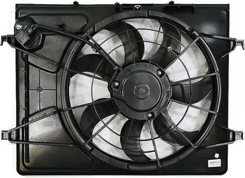 1 x Dual Radiator and Condenser Fan Assembly fits Hyundai Elantra 2007 2008 2009 2010 Replacement 253502H100, 252312H100, 253802H150 in Saudi Arabia