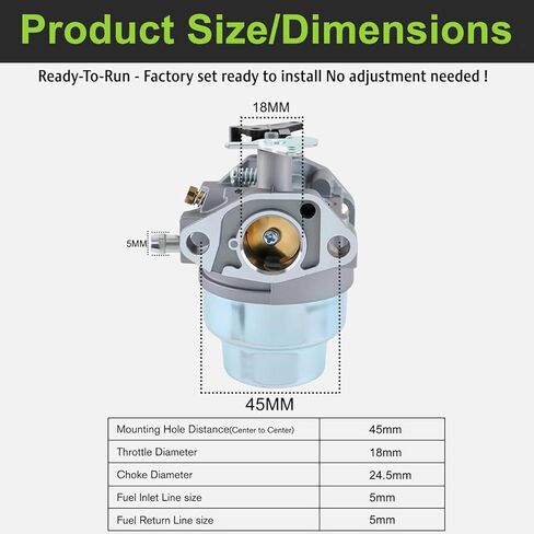 Carburetor for Troy-bilt TB130 TB130XP TB190 020208 020344 20241 020641 020489 01903 11A-B2RQ711 12A-562Q711 Pressure Washer with Honda GVC160 in Kuwait