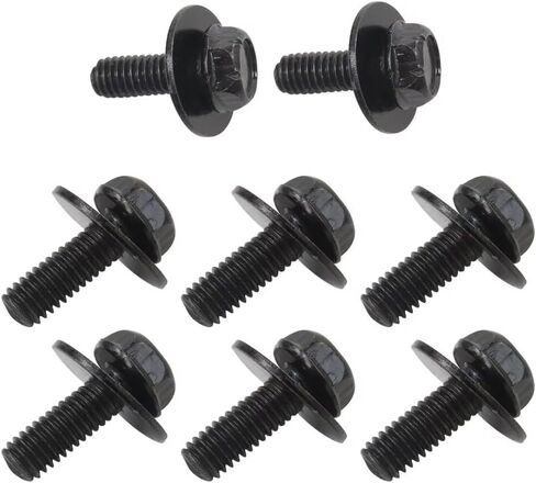 2025 New 8 PCS Car Top Front Skid Plate Bolts, 12mm Hex Head Skid Plate Bolt, for 4Runner FJ Cruiser Land Cruiser Sequoia Tacoma, Car Accessories in Saudi Arabia
