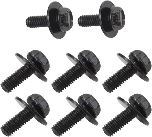 2025 New 8 PCS Car Top Front Skid Plate Bolts, 12mm Hex Head Skid Plate Bolt, for 4Runner FJ Cruiser Land Cruiser Sequoia Tacoma, Car Accessories in Saudi Arabia