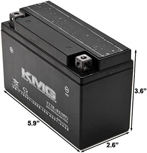 KMG YT7B-BS Sealed Maintenance Free Battery High Performance 12V SMF OEM Replacement Powersport Motorcycle ATV Scooter in Saudi Arabia