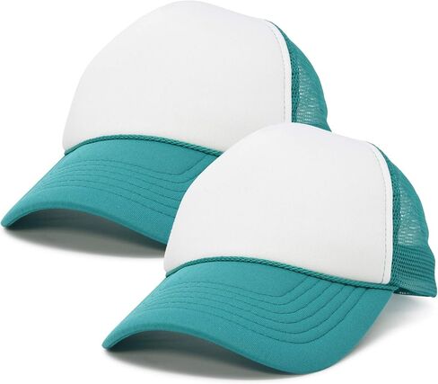 DALIX Two Tone Blank Trucker Hats Caps (2 for 1) in Saudi Arabia