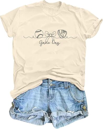 Baseball Aesthetic Shirts for Women Baseball Game Day Tshirt in Kuwait