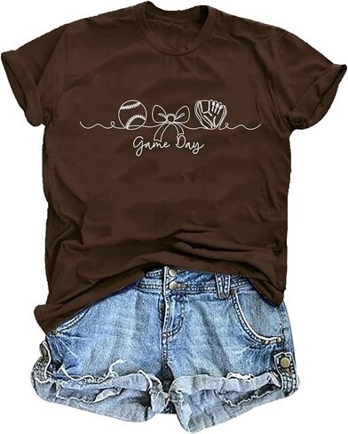 Baseball Aesthetic Shirts for Women Baseball Game Day Tshirt in Saudi Arabia