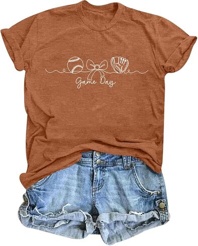 Baseball Aesthetic Shirts for Women Baseball Game Day Tshirt in Saudi Arabia