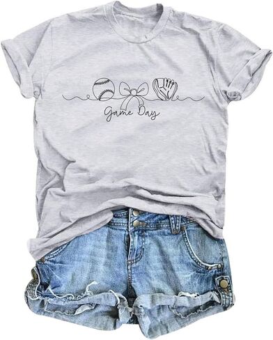 Baseball Aesthetic Shirts for Women Baseball Game Day Tshirt in Saudi Arabia