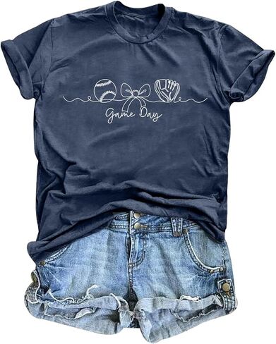 Baseball Aesthetic Shirts for Women Baseball Game Day Tshirt in Saudi Arabia