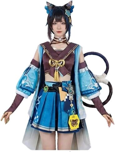Genshin Impact Kirara Cosplay Costume Uniform Outfit Women Dress for Halloween Party in Kuwait