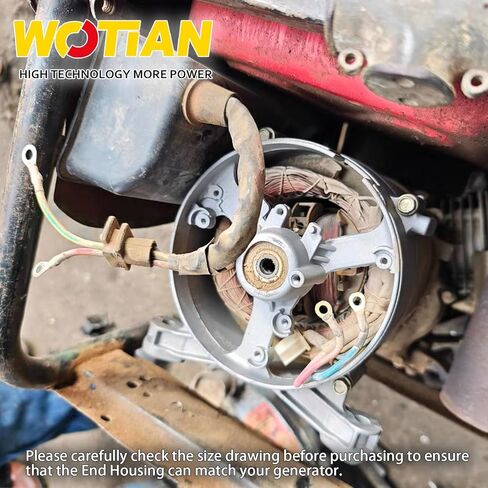 WOTIAN 212cc Generator End Housing Motor Rear Bracket Compatible with Honda Champion Firman DuroMax Generator 2000w 3500w 4000w 4750w Generator Parts Fits for Predator 196cc Engines in Kuwait