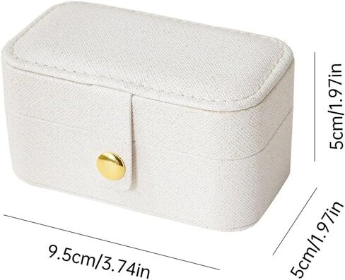 3 Pack Jewelry Storage Box Mini Jewelry Box Organizer, Portable Travel Jewelry Box for Women Earrings Necklace Rings in Saudi Arabia