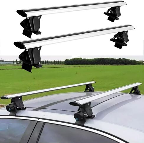 بدون حامل سقفي للسكك الحديدية رف سقف قابل للقفل قضبان متقاطعة مناسبة لدودج دورانجو 2011-2024 2025 العارضة على السطح حامل البضائع والأمتعة in Kuwait