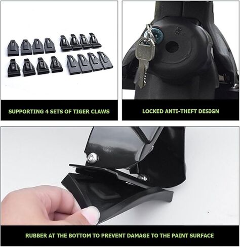 بدون حامل سقفي للسكك الحديدية رف سقف قابل للقفل قضبان متقاطعة مناسبة لدودج دورانجو 2011-2024 2025 العارضة على السطح حامل البضائع والأمتعة in Kuwait