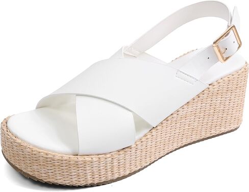صنادل نسائية من Shoe'N Tale بكعب عريض مع مقدمة مفتوحة وكعب إسبادريل وإبزيم أنيق وحزام للكاحل وكعب صندل in Saudi Arabia
