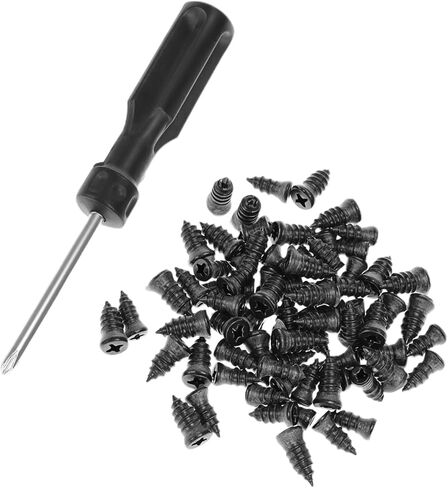 QWORK 70PCS Tire Repair Rubber Nails, Vacuum Tire Repair Rubber Nails with Screwdriver, Flat Tire Repair Kit, for Car, Motorcycle (35S+35L) in Saudi Arabia
