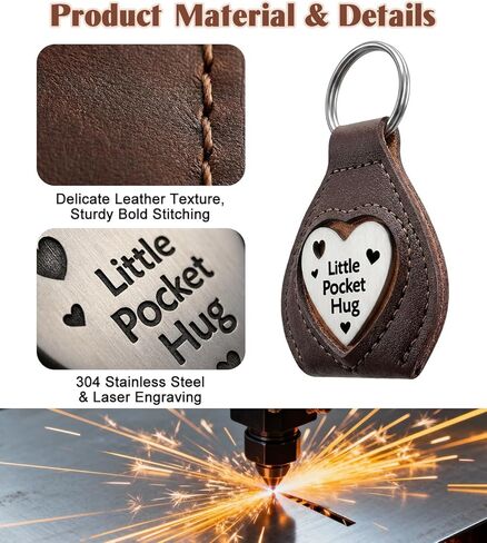 سلسلة مفاتيح عناق الجيب، هدية تشجيع عناق الجيب الصغير، تذكار للتذكير بالحب والدعم، الحقائب وحقائب الظهر in Kuwait