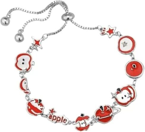 سوار التفاح للنساء نزوة Twee غريب الاطوار مجوهرات التفاح لطيف Y2K اكسسوارات هدايا عيد الميلاد in Kuwait