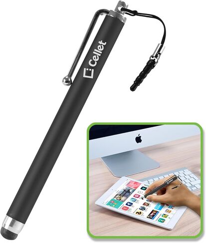 قلم ستايلس، قلم Cellet Universal + قلم حبر لجميع أجهزة شاشات اللمس المتوافقة مع هواتف Apple iPhone وiPad وAir وPro وMini والهواتف الذكية Samsung Galaxy والكمبيوتر اللوحي وGoogle Pixel وMoto Series in Saudi Arabia