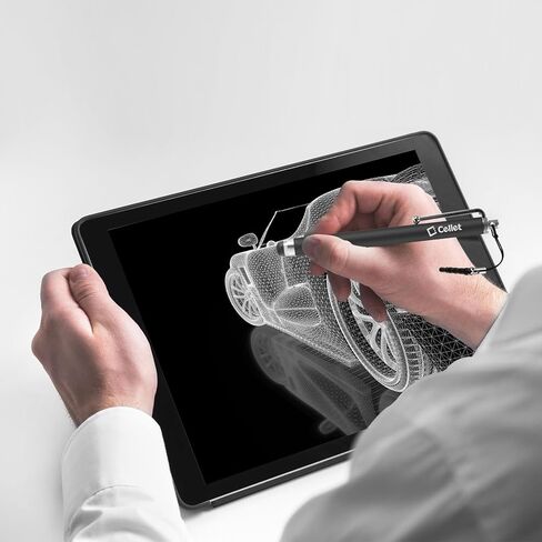 قلم ستايلس، قلم Cellet Universal + قلم حبر لجميع أجهزة شاشات اللمس المتوافقة مع هواتف Apple iPhone وiPad وAir وPro وMini والهواتف الذكية Samsung Galaxy والكمبيوتر اللوحي وGoogle Pixel وMoto Series in Saudi Arabia
