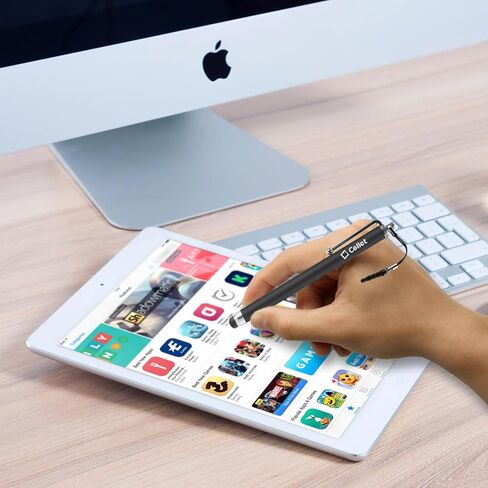 قلم ستايلس، قلم Cellet Universal + قلم حبر لجميع أجهزة شاشات اللمس المتوافقة مع هواتف Apple iPhone وiPad وAir وPro وMini والهواتف الذكية Samsung Galaxy والكمبيوتر اللوحي وGoogle Pixel وMoto Series in Saudi Arabia