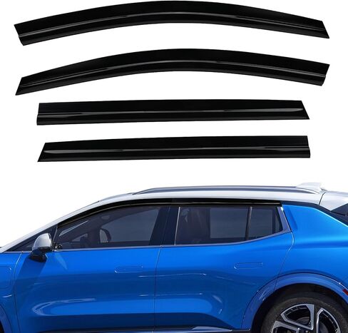 Window Visors for 2025 2026 Chevy Equinox EV, Tape-On Rain Guards Wind Deflectors, Weather Protection, Noise Reduction Chevy Equinox EV Accessories (4 Pcs) in Kuwait