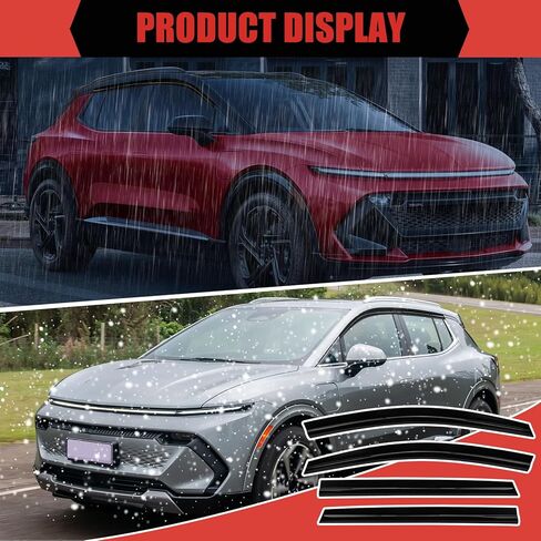 Window Visors for 2025 2026 Chevy Equinox EV, Tape-On Rain Guards Wind Deflectors, Weather Protection, Noise Reduction Chevy Equinox EV Accessories (4 Pcs) in Kuwait