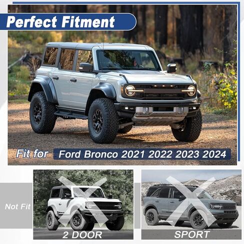 Rain Guards Window Visors Fit for Ford Bronco 2021-2024, Side Window Visor Deflector 4-Door (4PCS) in Saudi Arabia