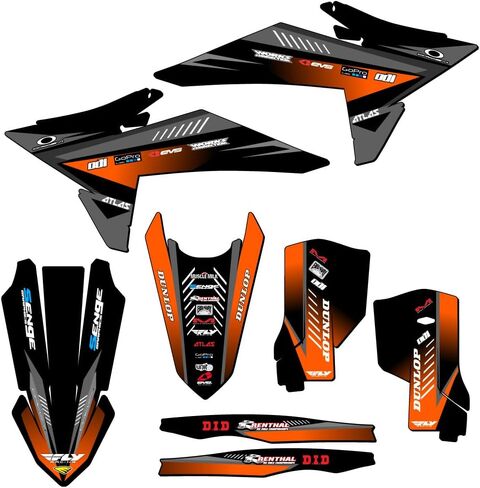 2025 XC Surge Black Senge Graphics Complete Kit with Rider I.D. Compatible with KTM in Saudi Arabia
