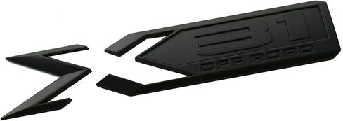 SSDD 2 قطعة X31 شعارات الطرق الوعرة ثلاثية الأبعاد لاستبدال شارة الهيكل الخلفي لـ 2019-2022 جي إم سي سييرا 1500 أصلية GM 84682662 (أسود) CH-X 31-2 in Kuwait