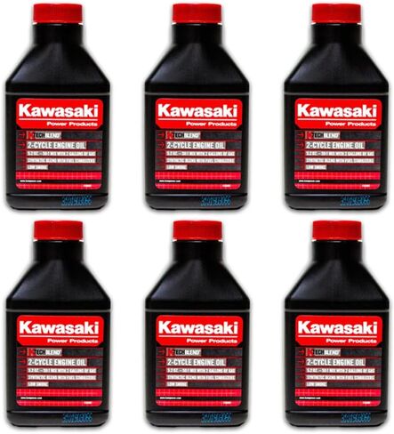 محركات كاواساكي 99969-6083 عبوة من 6 زيوت محرك K-Tech ثنائية الدورة 5.2 أونصة 2 جالون ميكس in Kuwait
