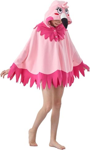 Unisex Flamingo Cape Costume Flamingo Cosplay Hooded Halloween Christmas Costumes Party in Saudi Arabia