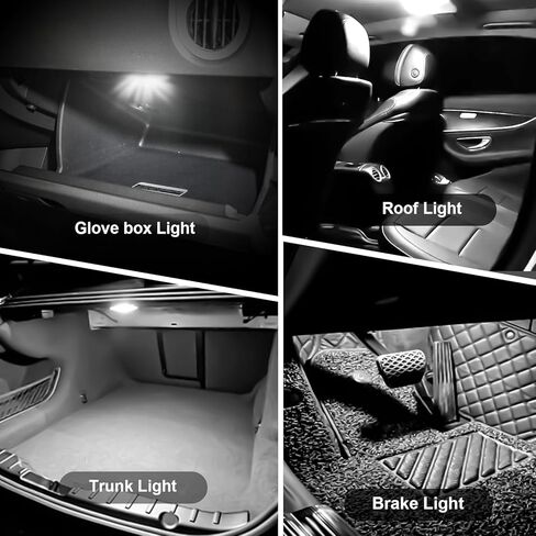 DE3175 DE3021 31mm Festoon LED Bulbs, 9-30V Extremely Bright Canbus Error Free, 6000K Xenon White for Dome Map Door License Plate Lights in Kuwait