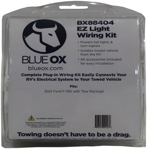 Blue Ox BX88404 EZ Light Wiring Kit fits 2021 F150 with Tow Package & 2021 2023 F150 Including Raptor | Provides Taillights, Turn Signals, and Brake Lights in Saudi Arabia