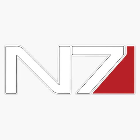 Mass Effect N7 Sticker Bumper Sticker Vinyl Decal 5" in Saudi Arabia
