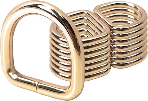 15 قطعة من الحلقات المعدنية على شكل حرف D شديدة التحمل غير ملحومة من الحديد على شكل حرف D للخياطة in Kuwait