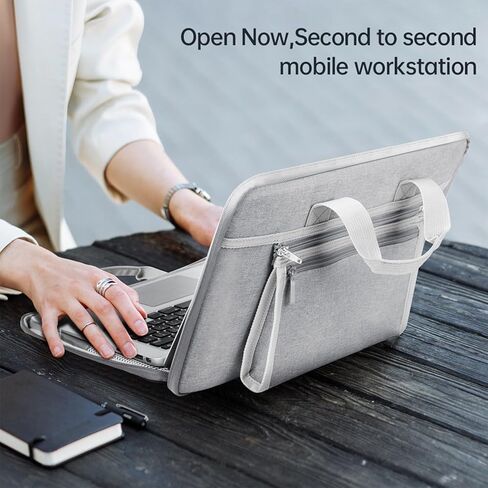 Portable Shockproof Laptop Bag Oxford Fabric Ergonomic Handle Lightweight Protective Case for Professionals Business Trip Lap in Kuwait