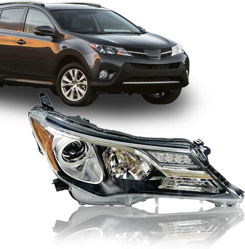 المصباح يصلح ل 2013 2014 2015 تويوتا Rav4 مصنع OE نمط العارض كشافات استبدال (الراكب الأيمن) RH 81110-0R042 RV140A02R in Kuwait