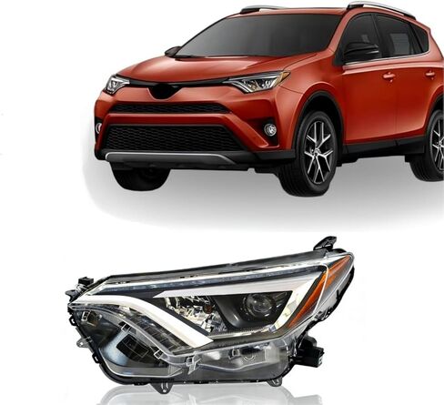 المصباح يصلح ل 2013 2014 2015 تويوتا Rav4 مصنع OE نمط العارض كشافات استبدال (الراكب الأيمن) RH 81110-0R042 RV140A02R in Kuwait