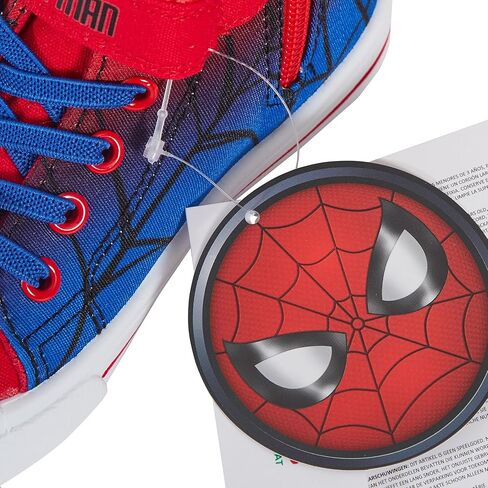 Boys Spiderman Canvas Hi Top Sneakers Kids Marvel Sports Shoes with Zip Plimsolls Pumps in Saudi Arabia