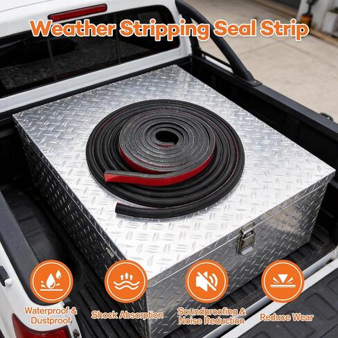 سدادة الطقس المزدوجة شديدة التحمل لصندوق أدوات الشاحنة، شريط ختم بطول 15 قدمًا وحشية مسطحة بطول 8 أقدام، مجموعة مطاطية ذاتية اللصق للكابينة، والباب، والمركبات الترفيهية، وصندوق الأدوات لمنع الماء والغبار والضوضاء in Kuwait